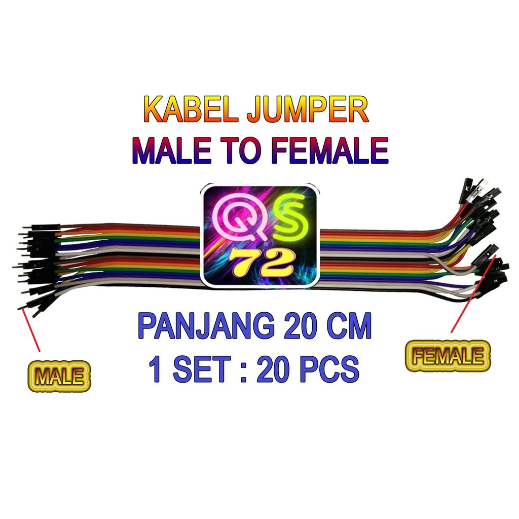 Kabel Jumper Male - Female Breadboard Arduino