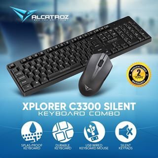 Alcatroz Xplorer C3300 Silent Keyboard &amp; Mouse Combo