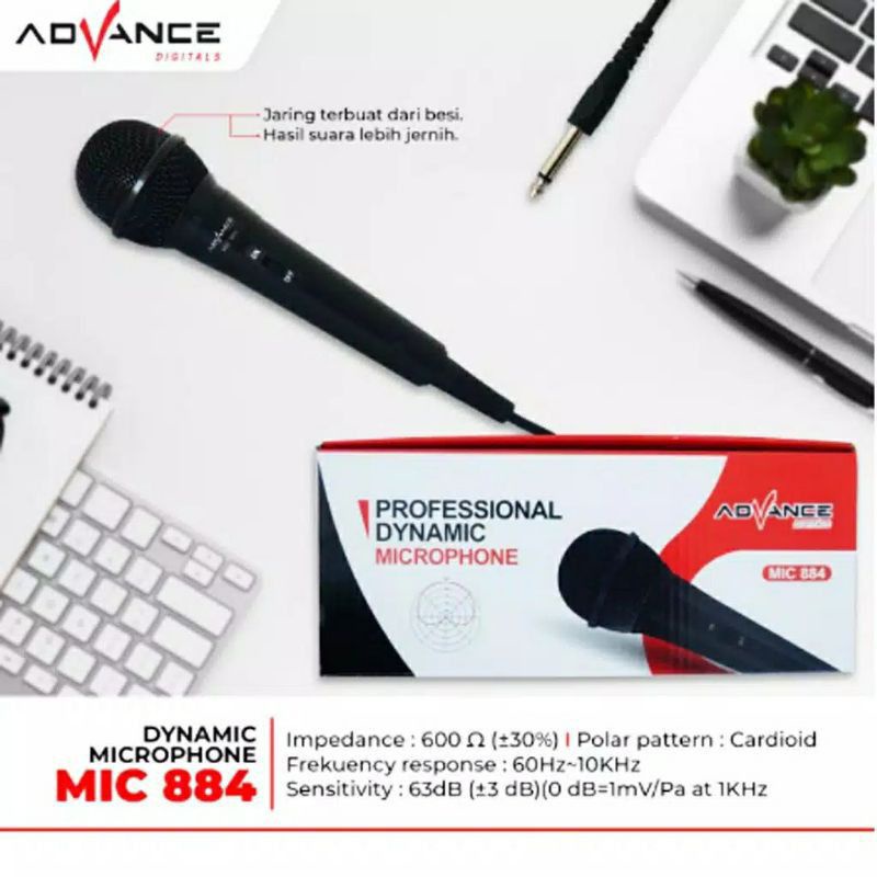 microphone kabel Advance MIC 884 MIC KABEL ADVANCE