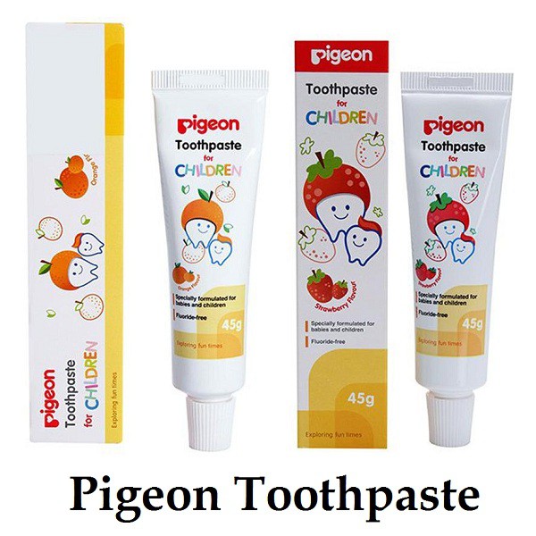 Pigeon Toothpaste Tooth Paste Pasta Odol Gigi Bayi Anak Rasa Stroberi Jeruk 45 g
