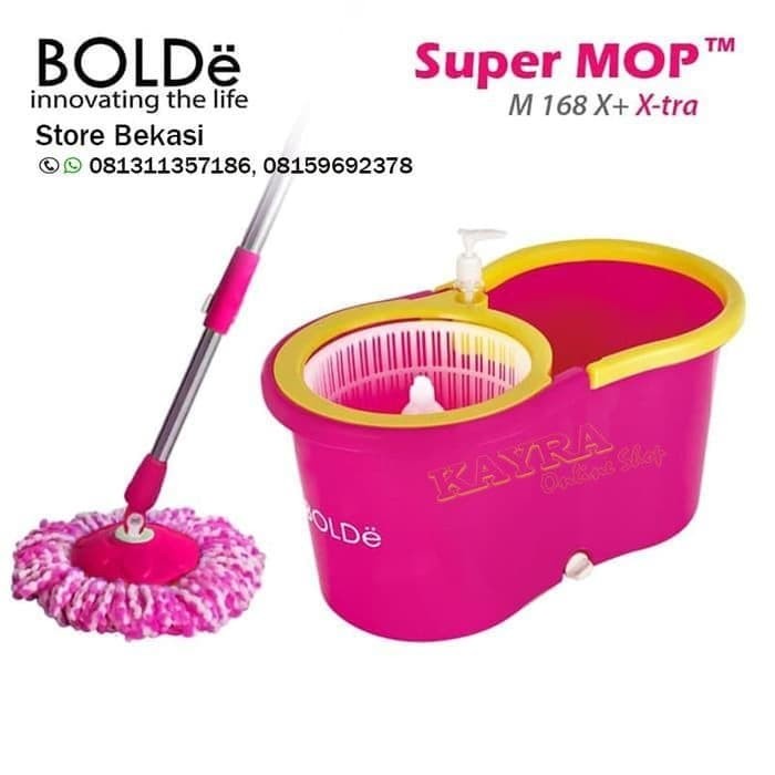 BOLDe Super Mop Alat Pel Lantai BOLDe M 168X Extra Otomatis Putar