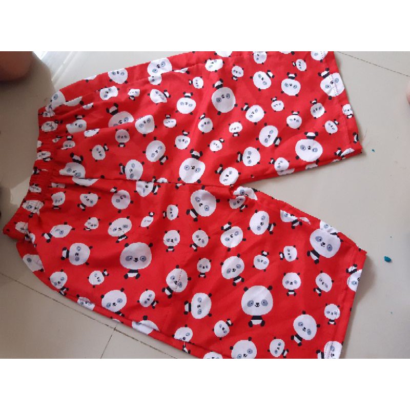 Celana Katun 3/4 Karakter Baby Panda