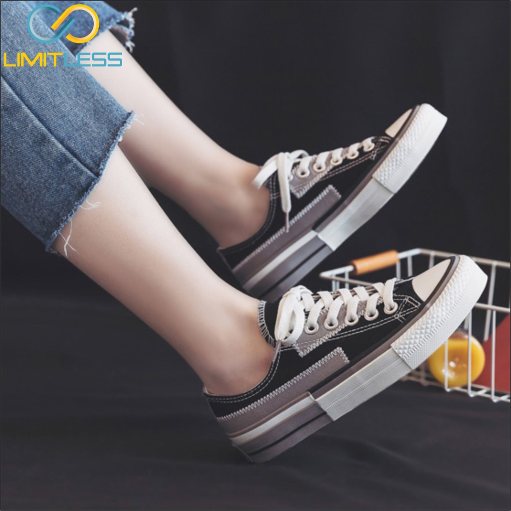 Sepatu Kanvas Wanita Import Sepatu Canvas Bertali Termurah Terlaris Korean Style High Quality