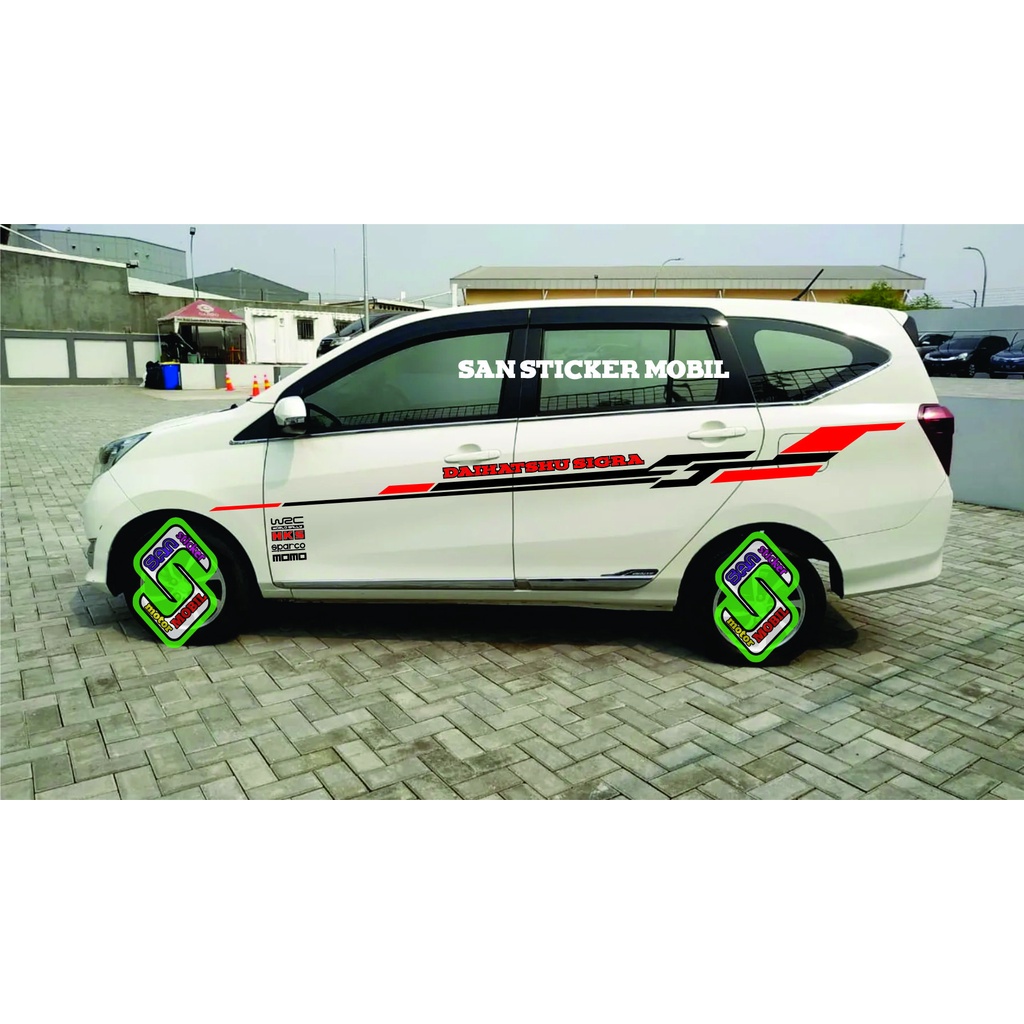 Terbaru cutting stiker mobil Sigra sport stiker terbaru Terbaru cutting stiker mobil Sigra stiker st