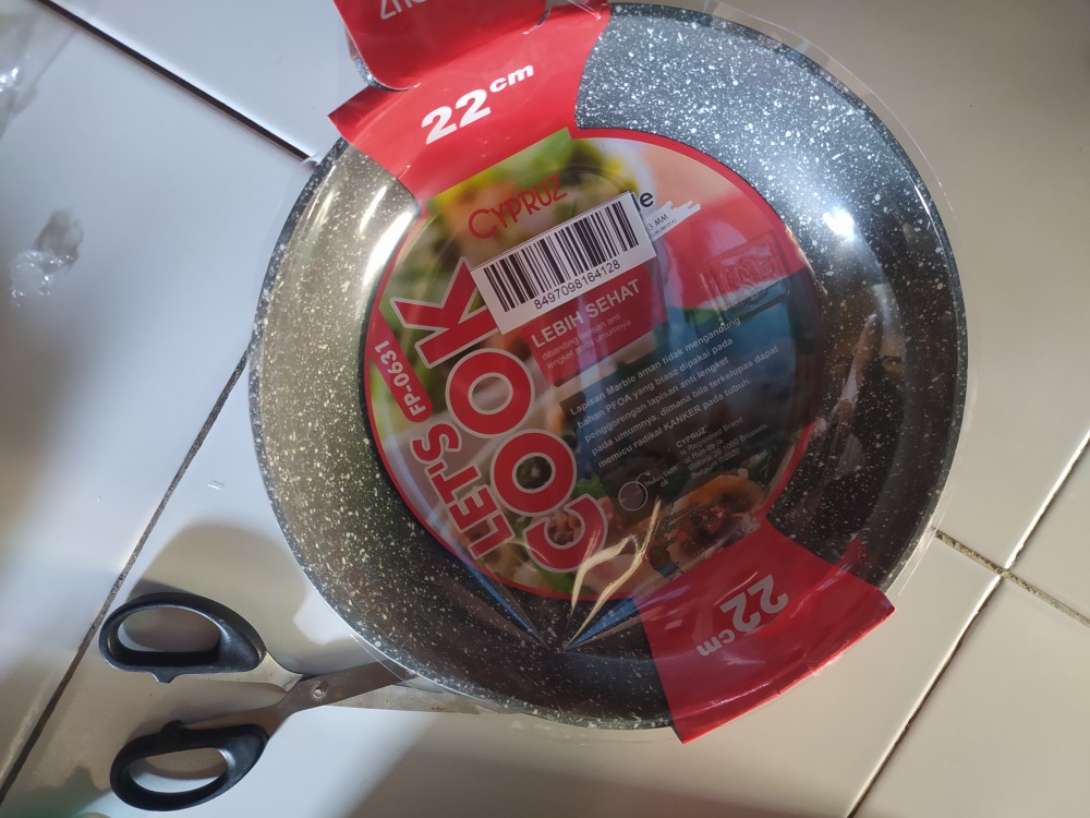 Cypruz Fry Pan Induksi Marble Series 22cm Fp-0631