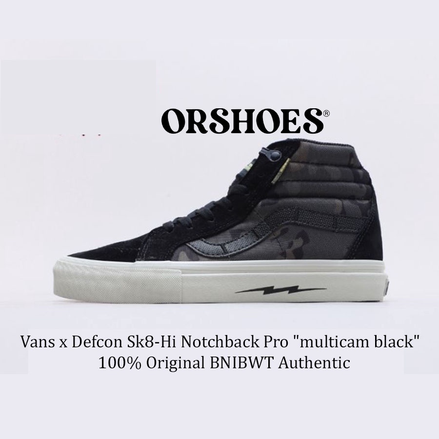 Vans x Defcon Sk8-Hi Notchback Pro "multicam black" Original BNIB