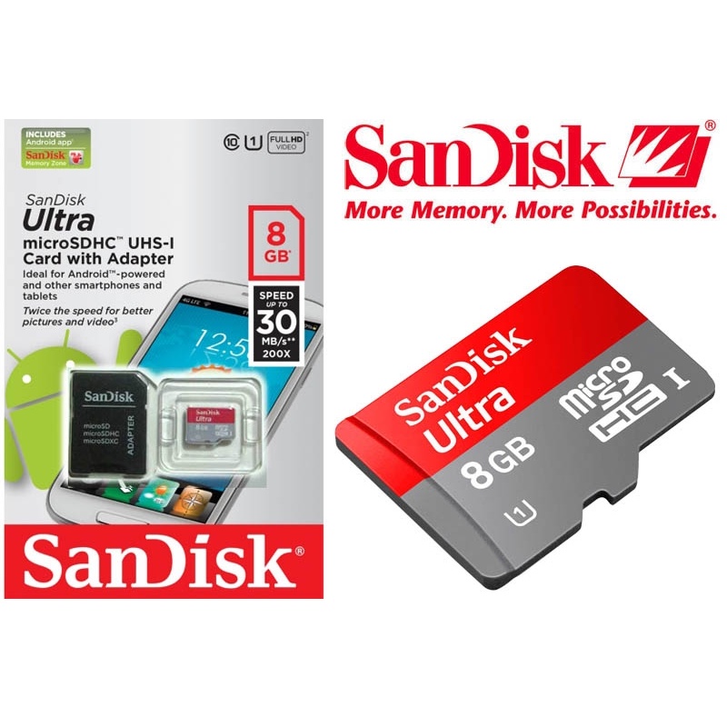 SUKSES- Memory Card Sandisk 2gb 4gb 8gb 16gb 32GB 64GB 128GB 256GB Micro SD Card Class10 Memory Card