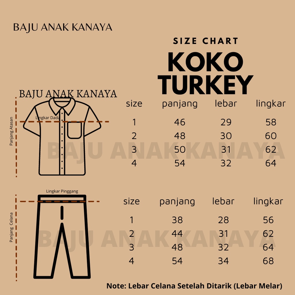 6bln-3th KOKO ANAK TURKEY SETELAN BAJU MUSLIM ANAK by Little Koda (SNI)