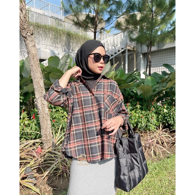 ANNA SHIRT / KEMEJA TARTAN WANITA-SPIDER