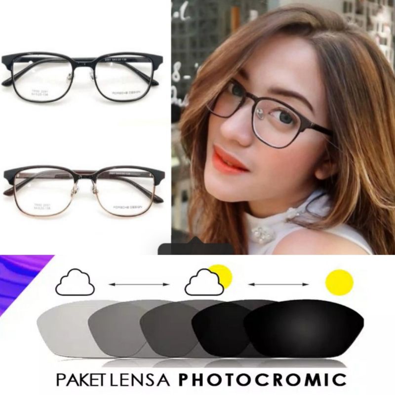 frame kacamata photocromic/kacamata minus/kacamata 2091