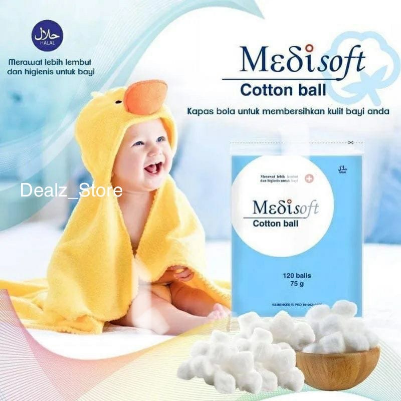 Cotton ball medisoft 120 pcs