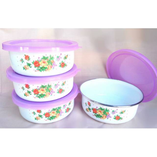 BOWL 14 cm + COVER / Mangkok + TutupMixing Bowl + Plastik Cover Mangkuk Sup BOWLCP