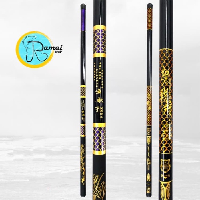 Joran Pancing Tegek Kagawa Batik Carbon 360 Hard Action best quality