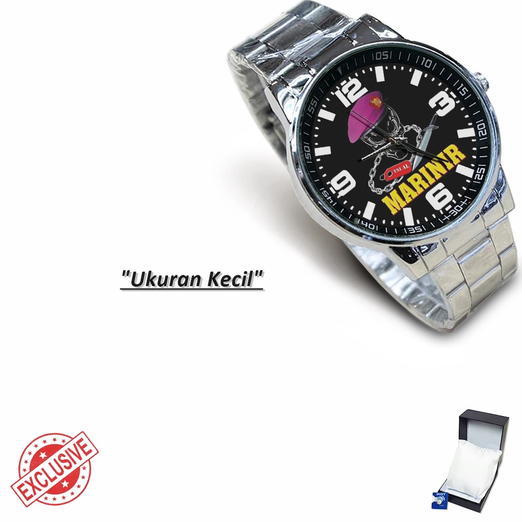 Jam Tangan Rantai Couple MARINIR AL (Limited Edition)