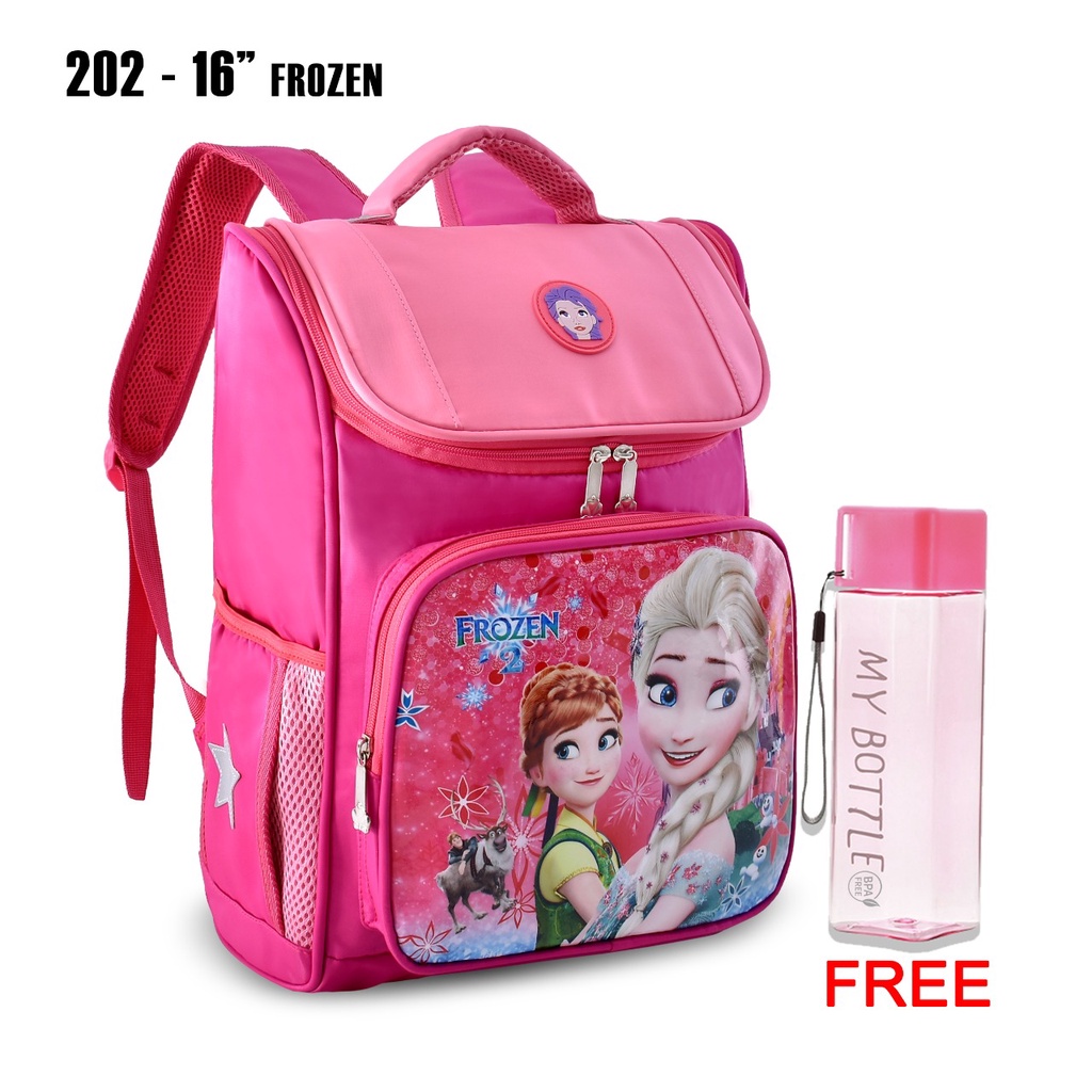 Tas Sekolah Anak 202-16 Ransel Backpack Tas Ransel Cewek Motif LOL,Unicorn,Frozen