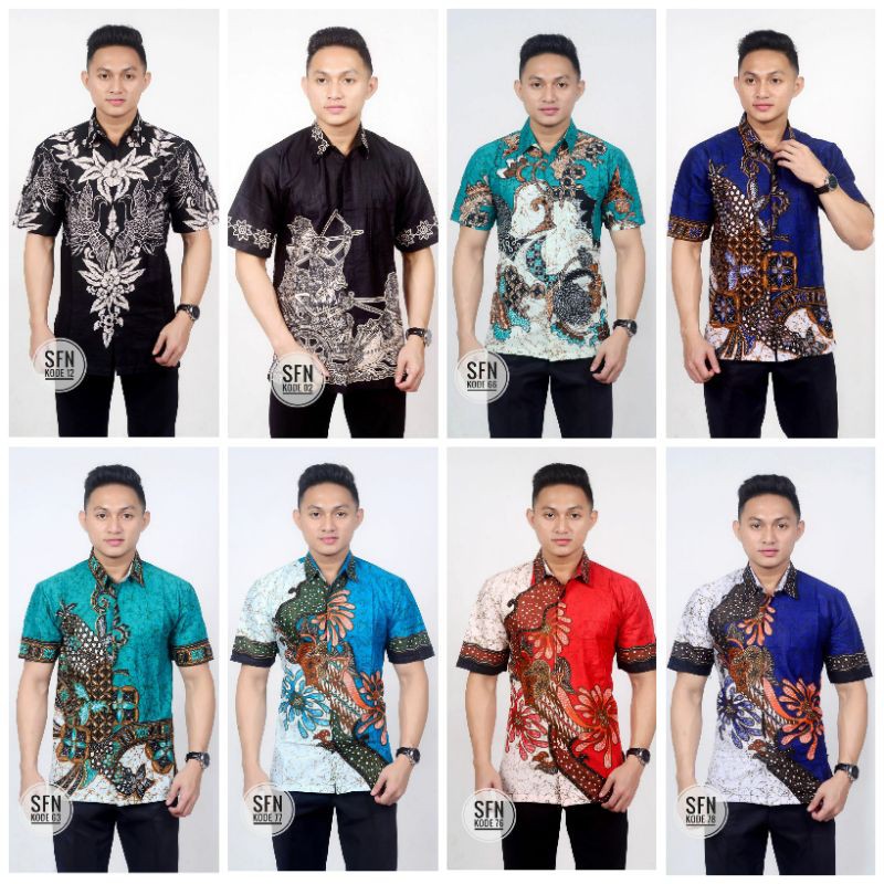 BAJU BATIK PRIA ABADI BATIK KEMEJA BATIK PRIA LENGAN PENDEK TERVIRAL DI SHOPEE