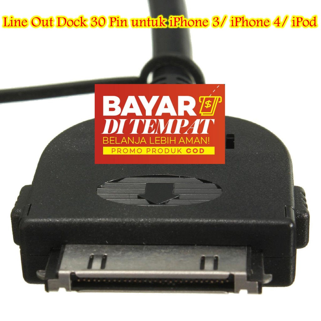 LOD iPod Line Out Dock iPhone 3/ iPhone 4 Docking iPod 30 pin LOD 30 Pin Docking to Aux iPod + USB