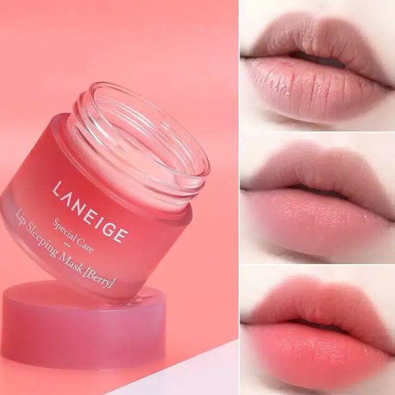 Pelembab Bibir Kering LANEIGE Lip Sleeping Mask Berry ORIGINAL KOREA 3gr Mini Size Murah Pemerah