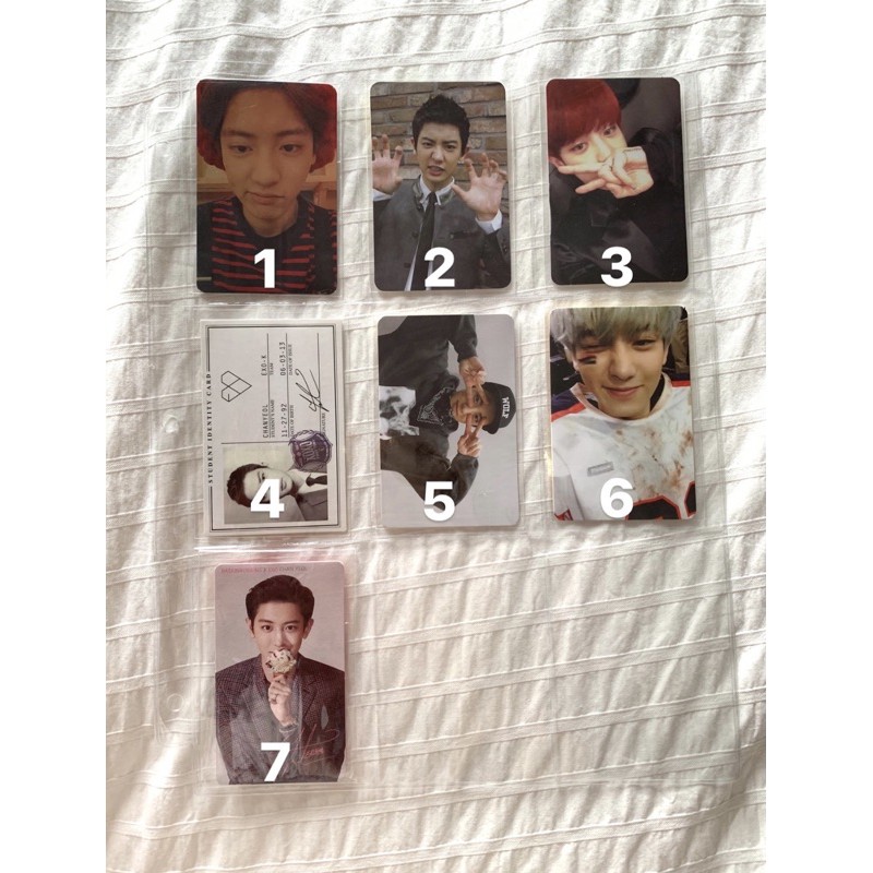 photocard chanyeol pc XOXO/EXODUS M/LMR M/GROWL B