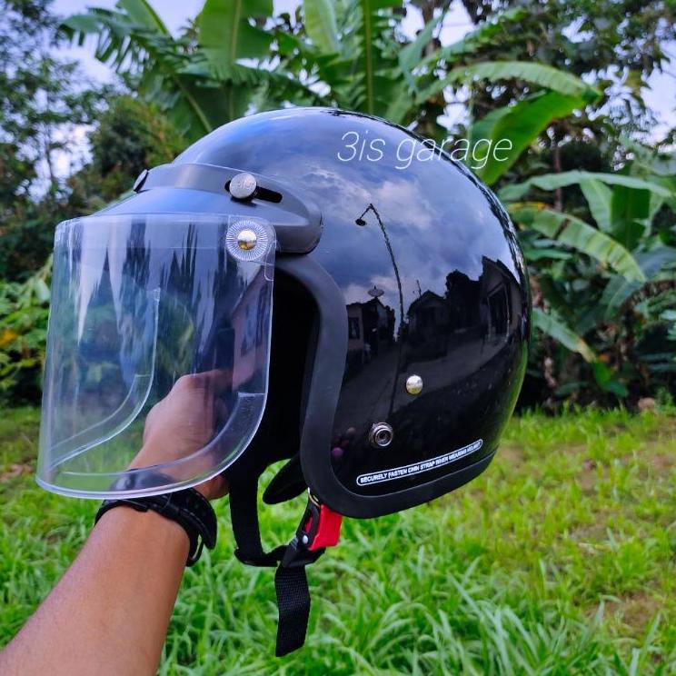 Bagus Dipakai.. HELM BOGO DEWASA WANITA RETRO CLASSIC