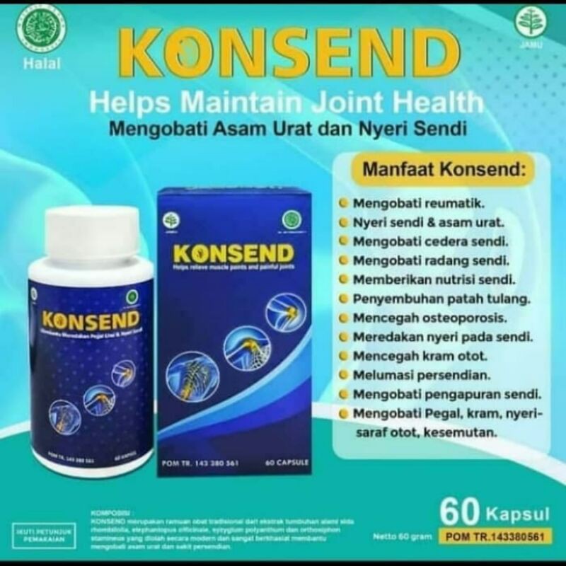 KONSEND OBAT NYERI SENDI DAN ASAM URAT ORIGINAL