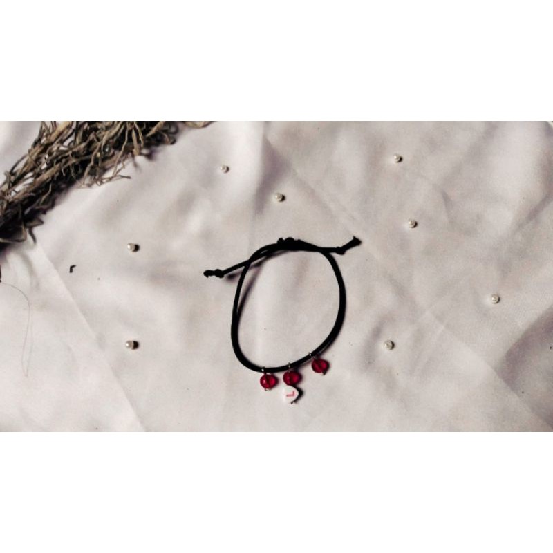 gelang serut/ gelang simpel/ gelang aesthetic/ gelang huruf/ bisa custom