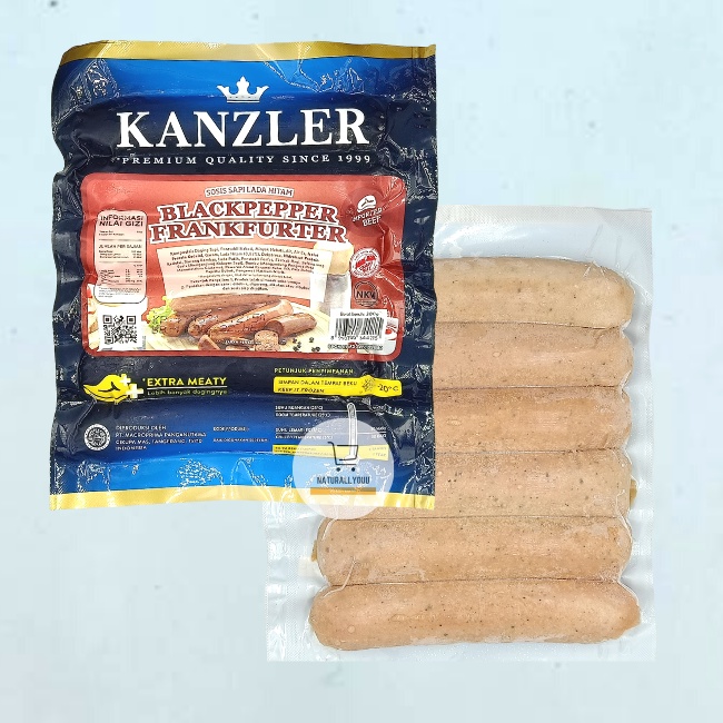 Kanzler Blackpepper Frankfurter 300GR