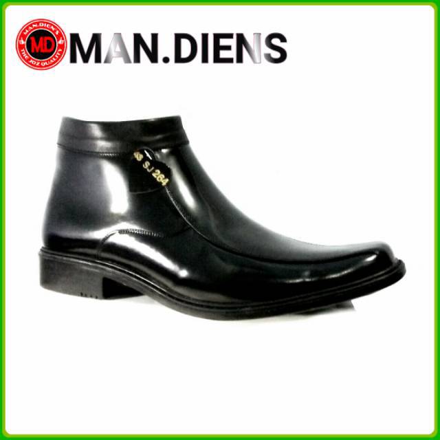 MANDIENS  SJ264 LUX / SJ164 Sepatu PDH Boots Kulit Kilap Asli Original Medali Export Quality