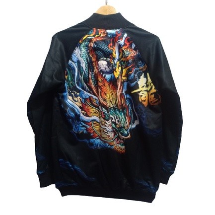 JAKET SUKAJAN MEMPHIS KAMIKAZE / JACKET MURAYAMA DRAGON FIRE JAPAN KAKOI FULL PRINT SUBLIME