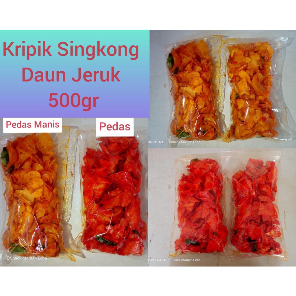 

Keripik singkong Daun Jeruk 500gr