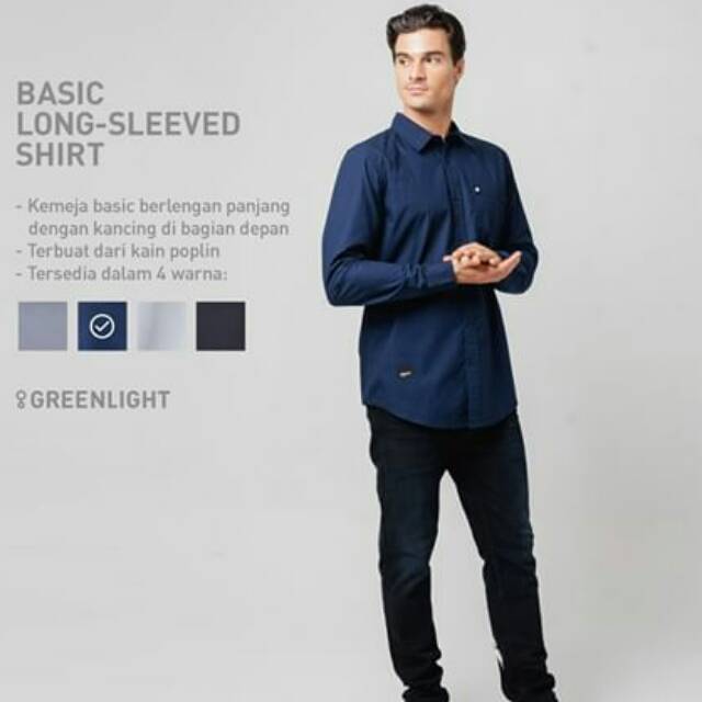 Kemeja casual polos pria Greenlight ORIGINAL