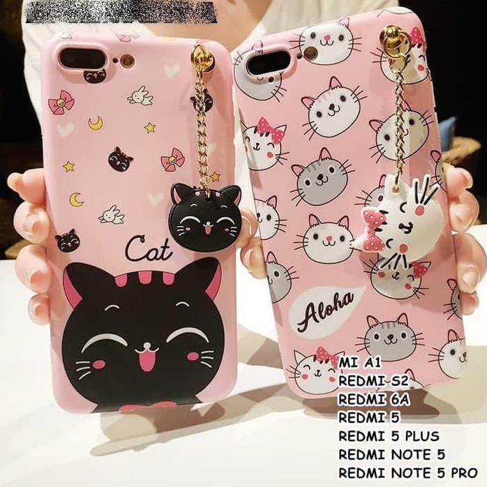 CASING HP XIAOMI REDMI MI A1 S2 6A 5 5 PLUS NOTE 5 NOTE 5 PRO CAT CASE