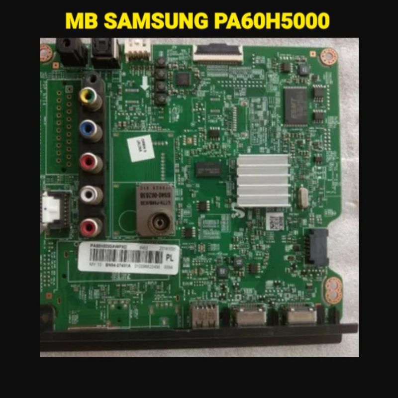 MB MOBO MAINBOARD MOTHERBOARD TV SAMSUNG PLASMA PA60H5000 PA 60H5000
