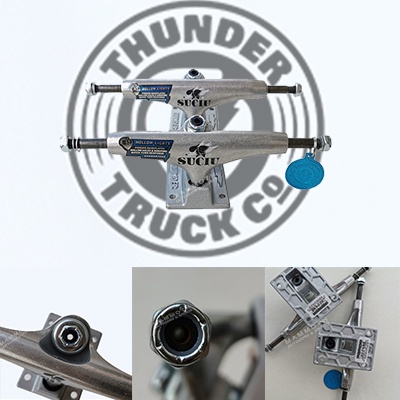Truk THUNDER Dua Roda Ukuran 147mm Dengan Lampu Hollow
