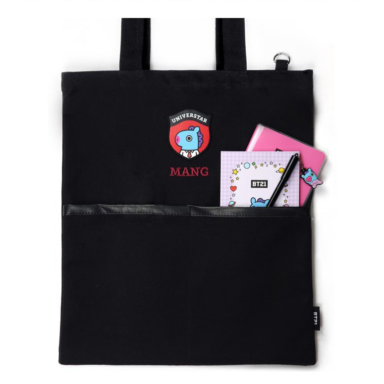 BTS / BT21 - Pocket Eco Bag Black