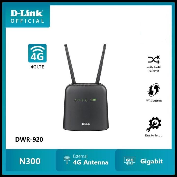 D-Link Dwr-920 Wireless N300 4G Lte Router