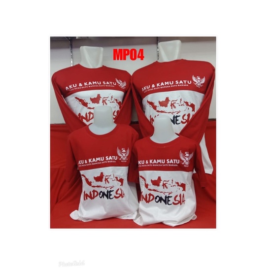 RAGLAN SET COUPLEAN AGUSTUSAN MOTIP PETA INDONESIA SET 4 PIS