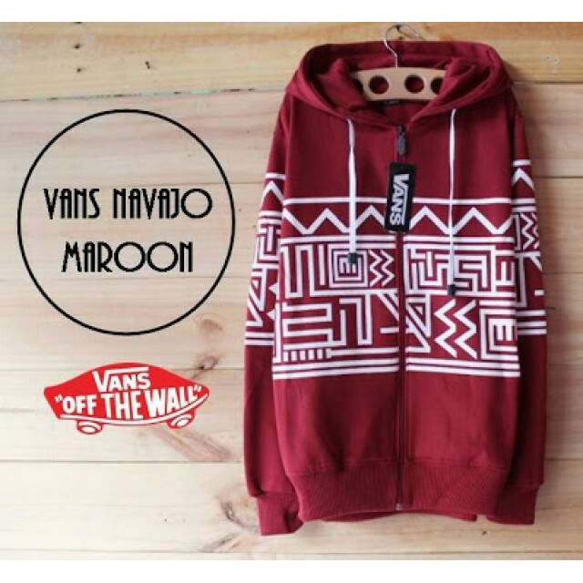 Pakaian Pria - Jaket Navajo Maroon