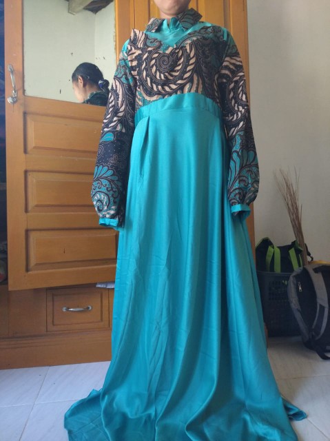 New Gamis Sarimbit / Kopel Gamis / Batik Cardi Murah / Baju Gamis Batik Pasangan/ Batik Sarimbit