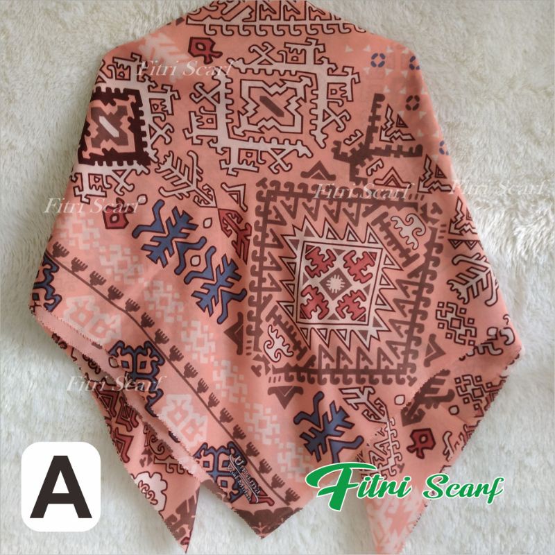 Jilbab PILIH WARNA UMAMA LASER VOAL NARITA hijab motif krudung segiempat motif umama scarf D 2-A