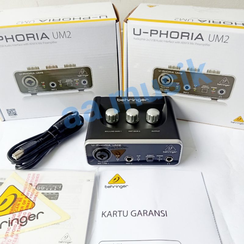 AUDIO INTERFACE BEHRINGER UM2 SOUNDCARD BEHRINGER UM-2