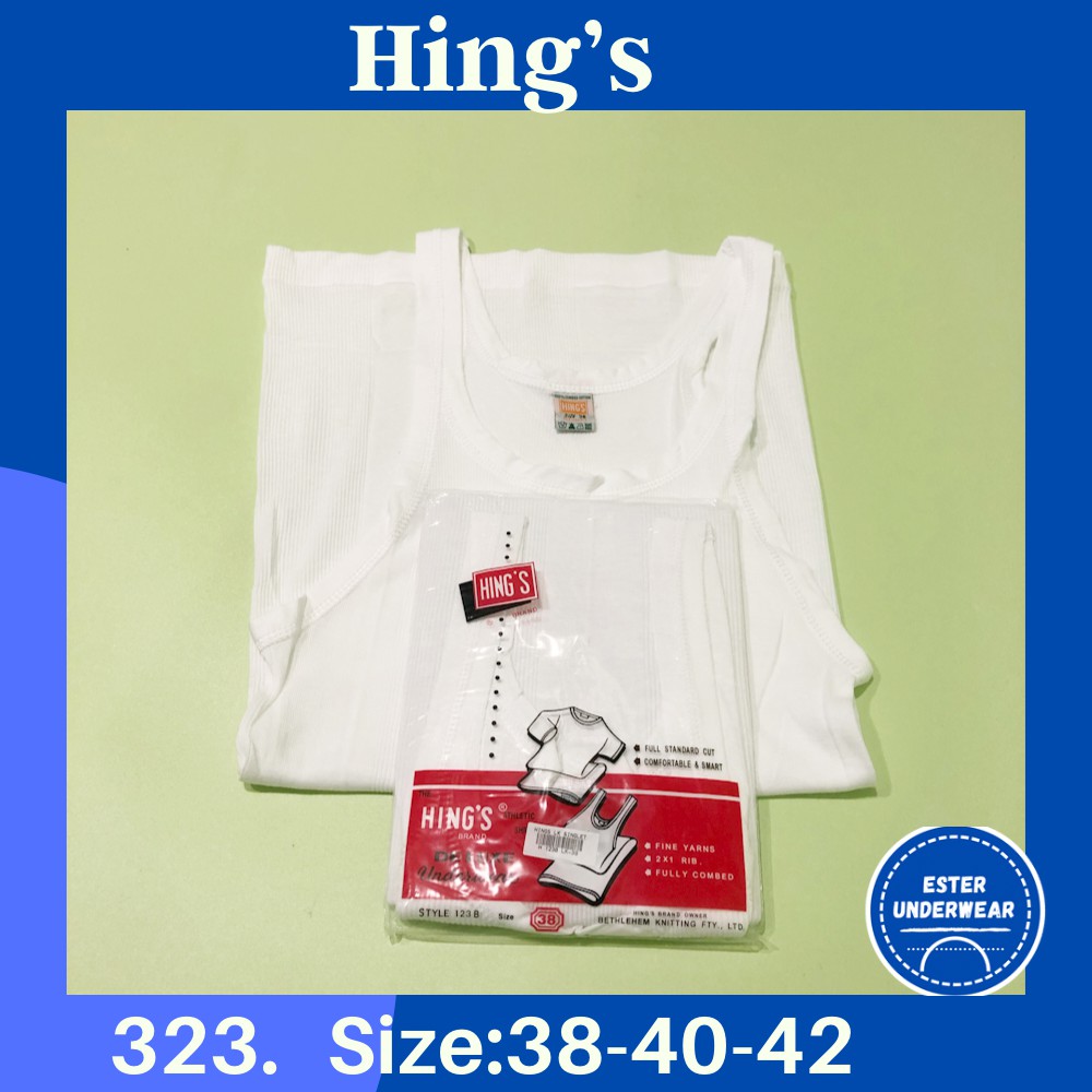 Kaos Singlet Pria Hing'S Merah/Lokal 123 LKSize 38-40-42  ISI-1 PCS