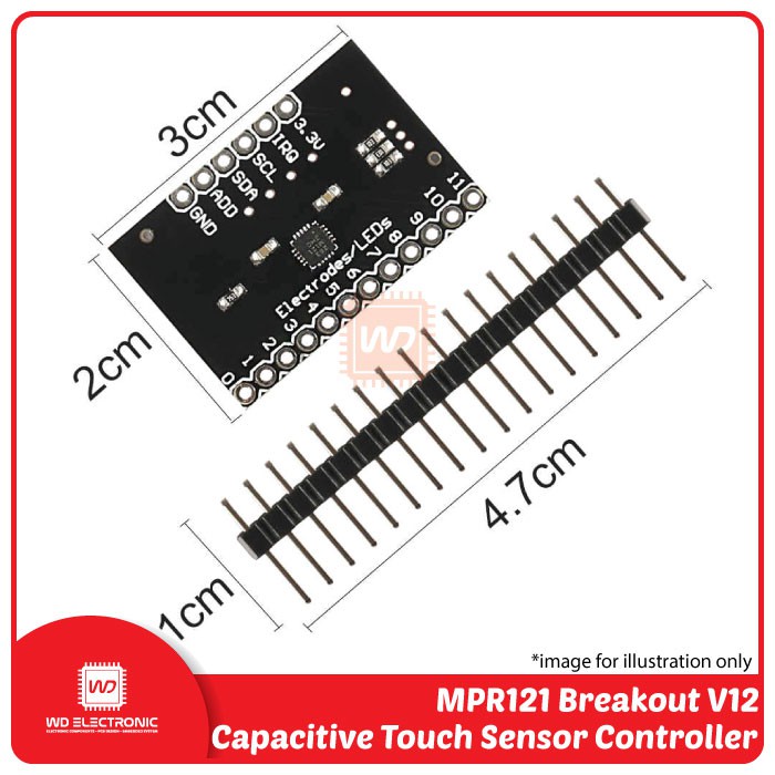 MPR121 Breakout V12 Capacitive Touch Sensor Controller module