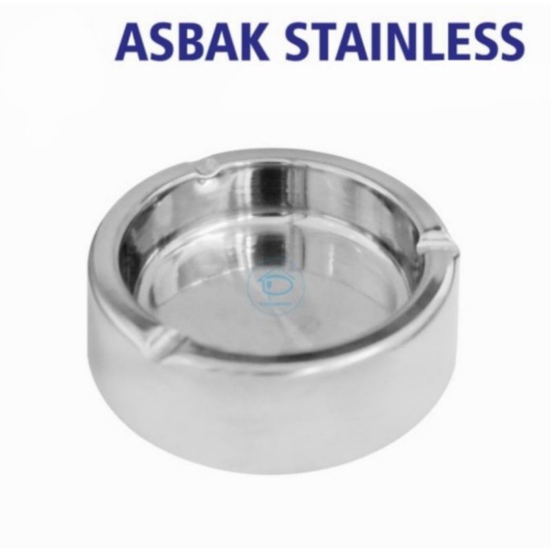 asbak bulat stainless steel high quality ashtray diameter 11cm tebal 2mm