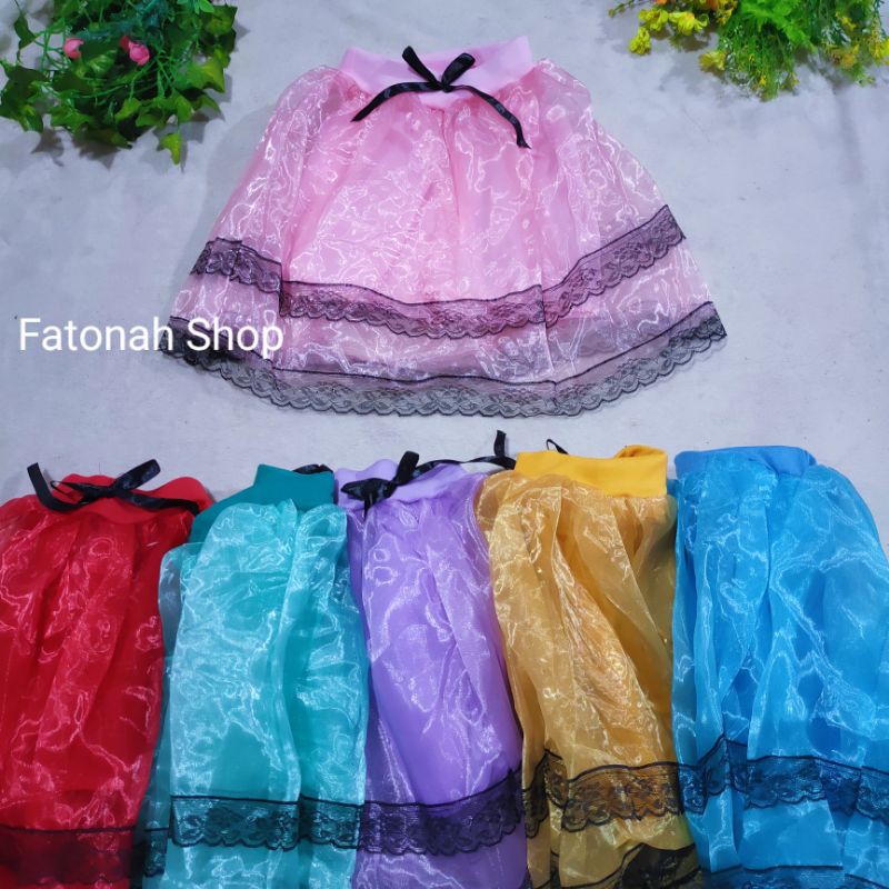 Rok Organza anak 2 3 4 tahun rok anak cewek perempuan rok pendek anak tutu ( rok organza anak )