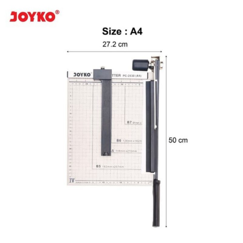 

Alat Pemotong Kertas Paper Cutter Joyko A4 PC-2530