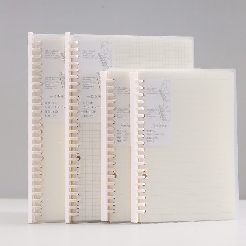 

Notebook Buku Binder A5 & B5 Note Spiral Ring Model ( Garis, Polos, Dotted , & Grid ) - 80 lembar