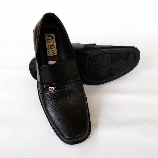 Sepatu kulit PANTO Hitam 39 40 41 42 43 44 45 46 47Ready Big Size Besar