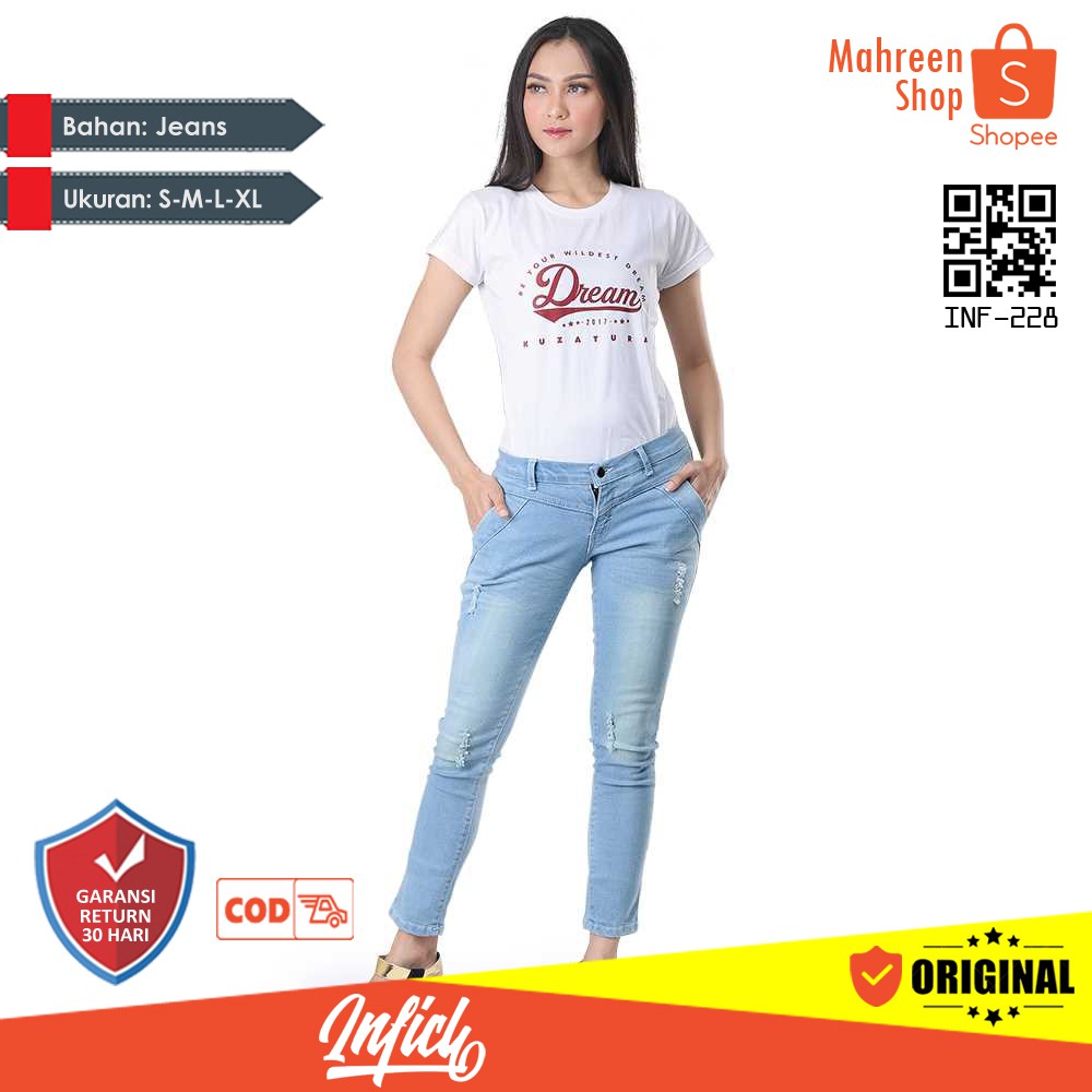 Celana Jeans Wanita Skinny Jeans Wanita - Original Inficlo | INF 228