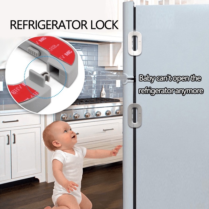 olla Kunci Pengaman Pintu Laci Lemari Pakaian Kulkas Baby Safety Lock